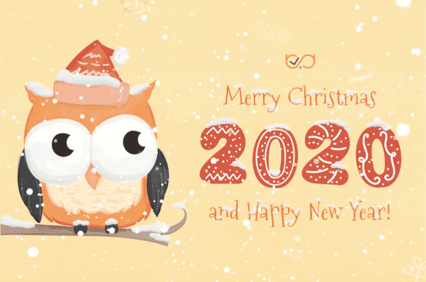 Merry Christmas and Happy New Year 2020 from WebSpellChecker!