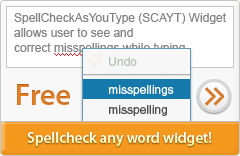 SpellCheckAsYouType web widget