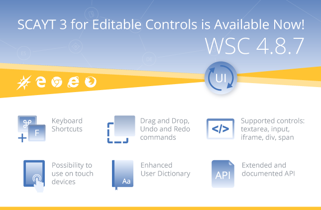 New SCAYT 3 for Editable Controls