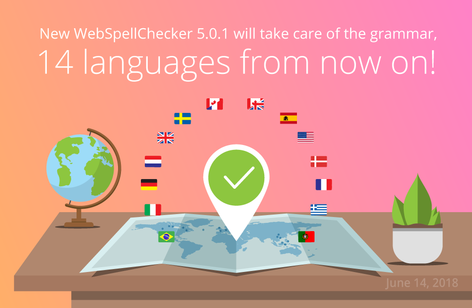 WebSpellChecker 5.0.1 Release Announcement Banner