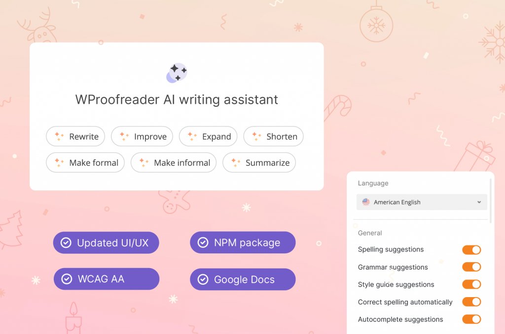 WProofreader writing assistant coming soon